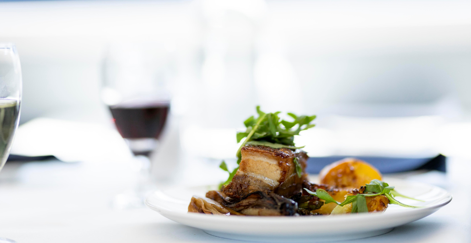 Belly Pork dish on Great Western Railway's new menu